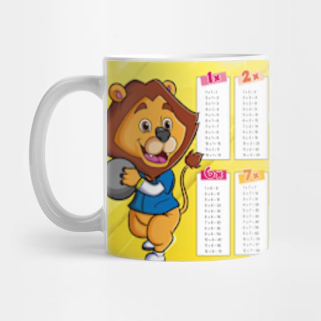 Multiplication table mug by Fashion planet